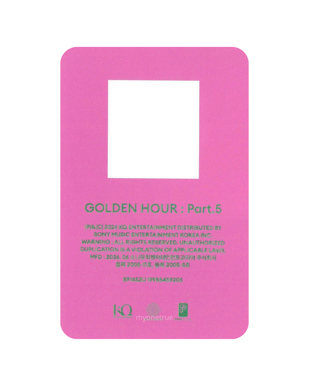 YUNHO QR Card | POCA A ver. Inclusion | ATEEZ Golden Hour Part 5