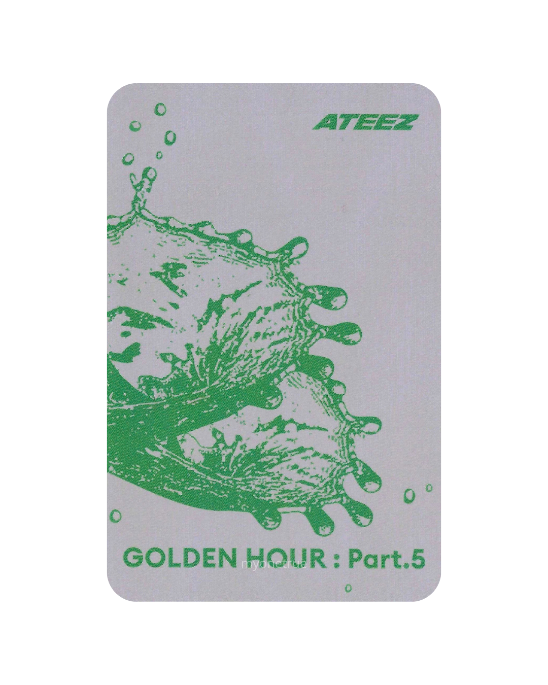 HONGJOONG Photocard Z | POCA Diary ver. Inclusion | ATEEZ Golden Hour Part 5