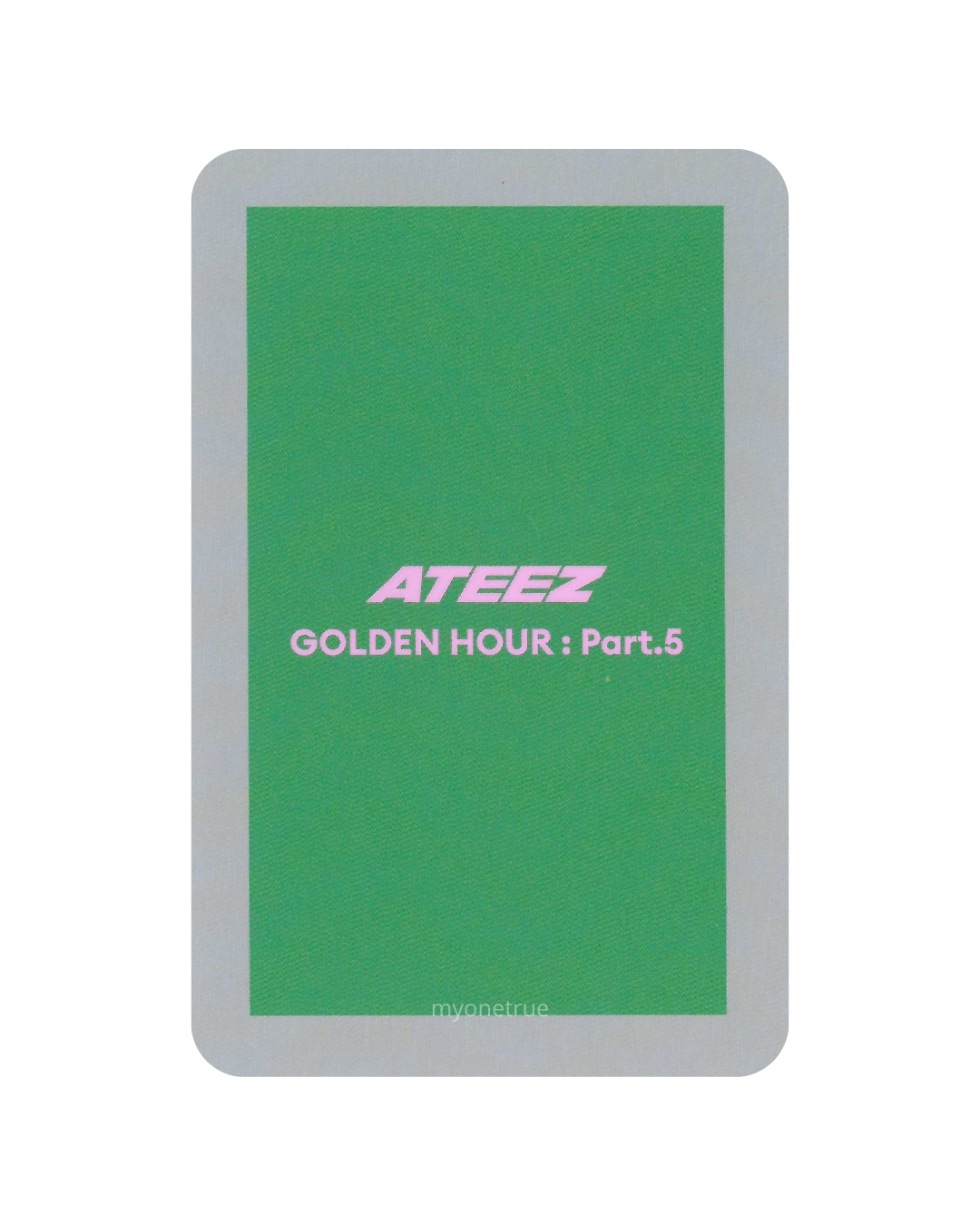 YUNHO Photocard Z | Album DIARY ver. Inclusion | ATEEZ Golden Hour Part 5
